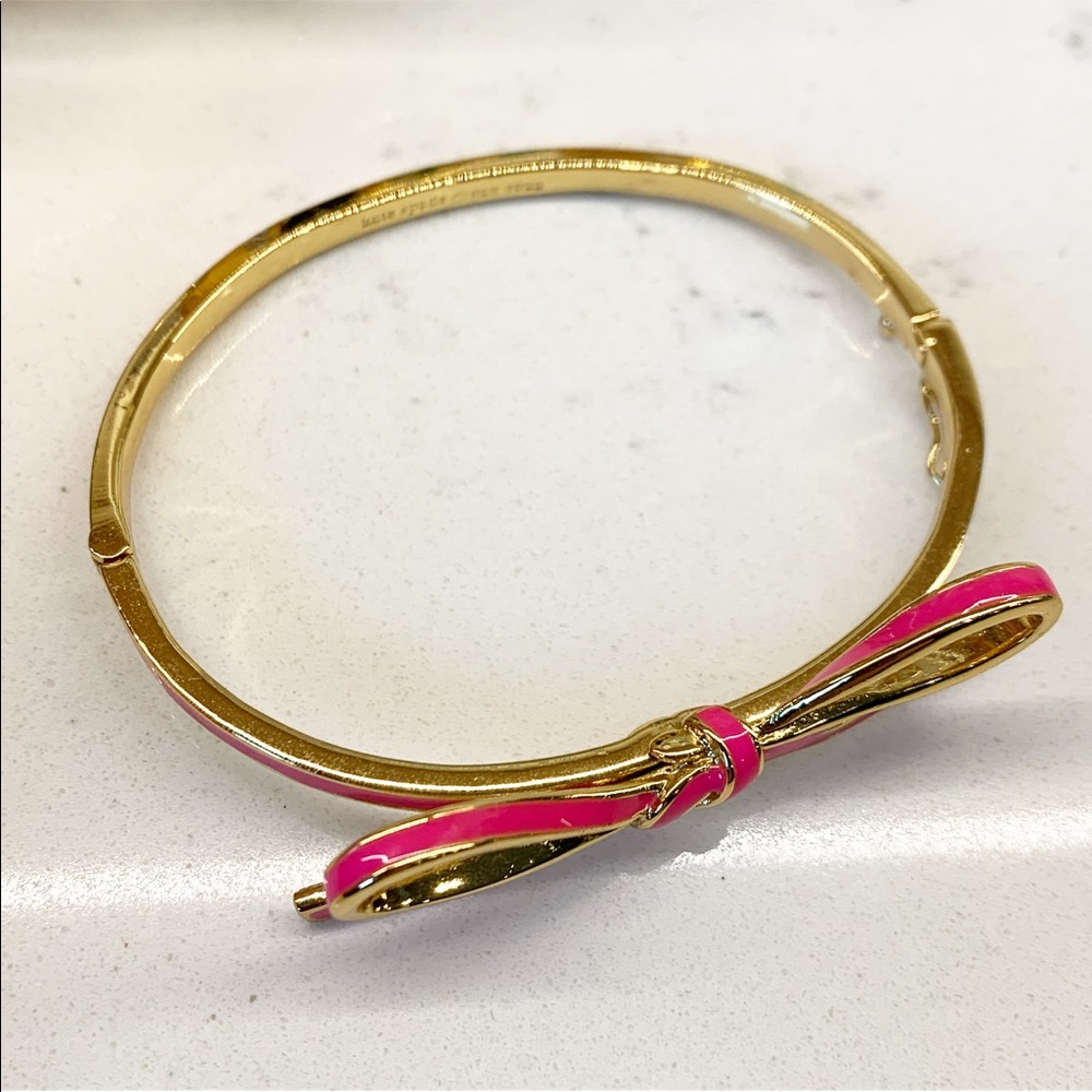 Kate Spade Pink Bow Bangle - Picture 3 of 4